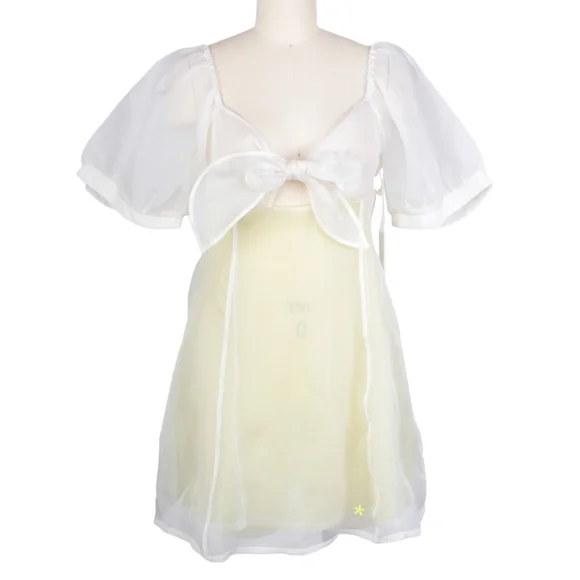 Aprs Studio | Dresses | Aprs Studio Bow Mini Dress Green Size S | Poshmark